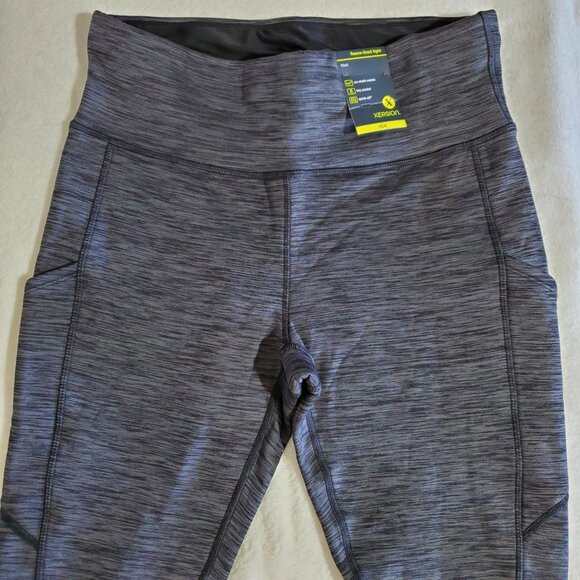 Xersion Fleece Lined Leggings Side Pockets Tights Women's Large NWT - Picture 3 of 9